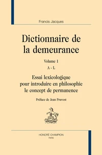 Dictionnaire de la demeurance