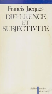 Différence et subjectivité