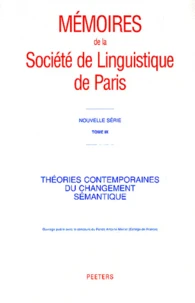 Théories contemporaines du changement sémantique