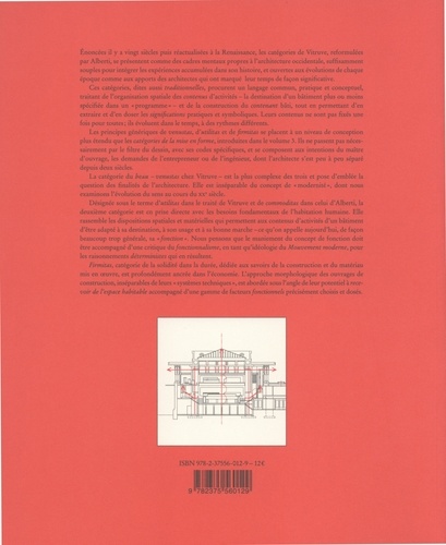 Architecture : mettre en forme et composer. Volume 7, Catégories de Vitruve et d'Alberti : planches