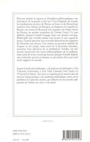 Introduction au logos du monde esthétique. De la chôra platonicienne au schématisme transcendantal et à l'expérience phénoménologique de l'être-au-monde