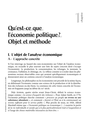 Tome 1 Economie politique Economie descriptive et comptabilité nationale Les Fondamentaux Economie-Gestion 