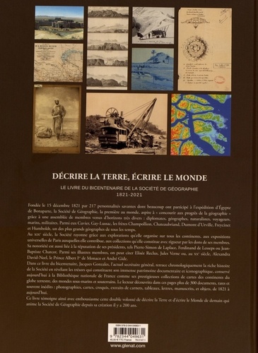 Décrire la Terre, écrire le Monde. Le livre du bicentenaire de la Société de Géographie 1821-2021