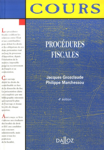 Procédures fiscales 4e édition