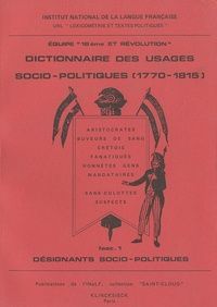 Jacques Guilhaumon - Dictionnaire des usages socio-politiques (1770-1815).