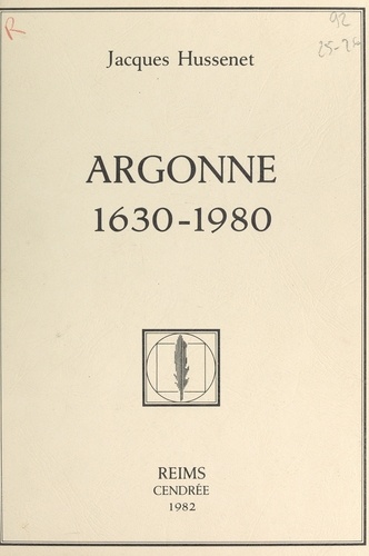 Argonne, 1630-1980