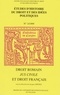 Jacques Krynen - Etudes d'histoire du droit et des idées politiques N° 3/1999 : Droit romain - Jus Civile et le droit français.