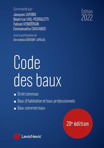 Code des baux  Edition 2022
