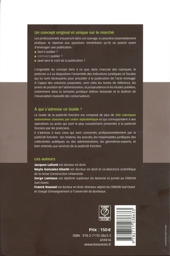 Guide de la publicité foncière  Edition 2023