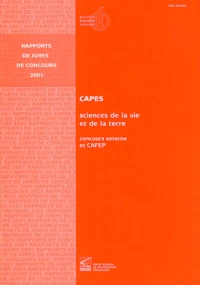 Capes Science De La Vie Et De La Terre. Concours Externe Et Cafep 2001
