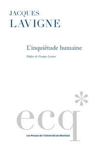 Ebook gratuit aujourd'hui télécharger L'inquiétude humaine en francais 9782760646209 par Jacques Lavigne, Georges Leroux