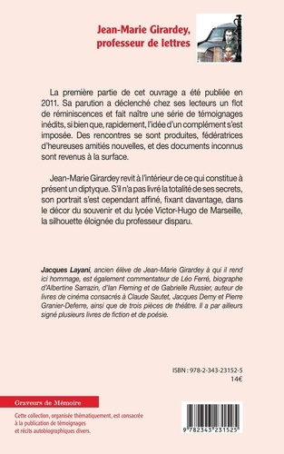 Jean-Marie Girardey, professeur de lettres. Traces et témoignages