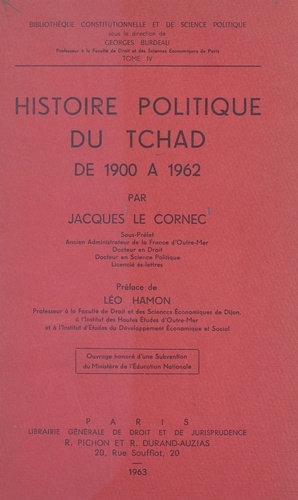 Histoire politique du Tchad, de 1900 à 1962