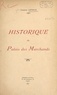 Jacques Levron - Historique du palais des marchands.