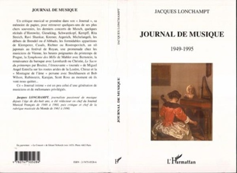 Jacques Lonchampts - Journal de musique 1949-1995.