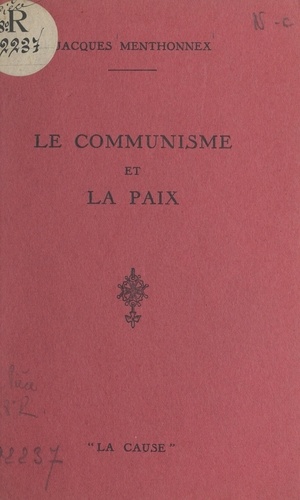 Le communisme et la paix
