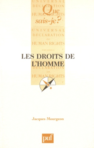 Jacques Mourgeon - Les droits de l'homme.