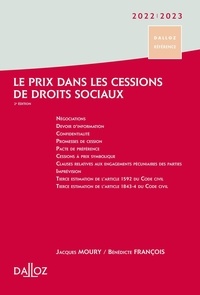 Jacques Moury et François Bénédicte - Le prix dans les cessions de droits sociaux.
