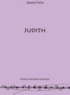 Jacques Poirier - Judith - Echos d'un mythe biblique dans la littérature française.