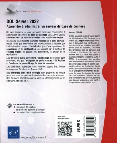 SQL Server 2022. Apprendre à administrer un serveur de base de données