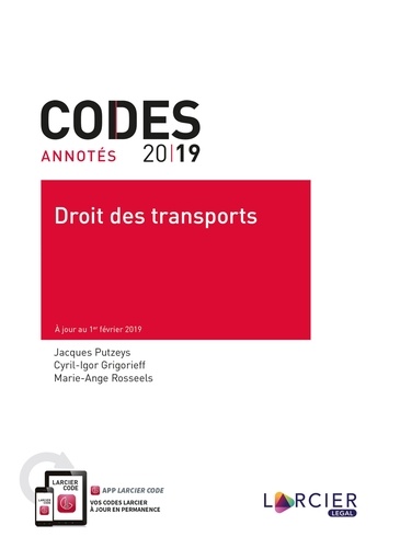 Jacques Putzeys et Cyril-Igor Grigorieff - Code des transports.