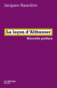 Téléchargez des livres sur iPad et iphone La leçon d'Althusser in French CHM ePub 9782358722698 par Jacques Rancière