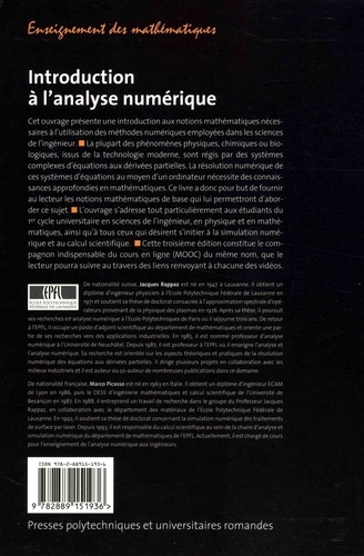 Introduction à l'analyse numérique 3e édition