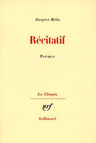 Jacques Réda - Récitatif.