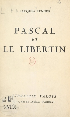 Pascal et le libertin