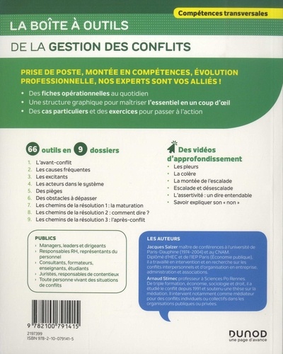 La boîte à outils de la gestion des conflits 2e édition
