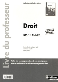 Jacques Saraf - Droit BTS 1re année - Livre du professeur.