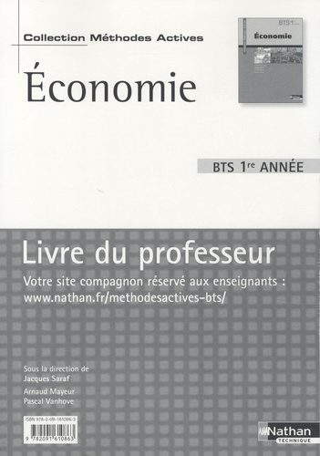 Jacques Saraf - Economie BTS 1re année - Livre du professeur.