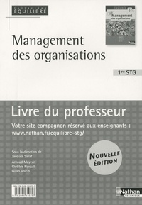 Jacques Saraf - Management des organisations 1re STG - Livre du professeur.