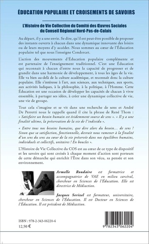 Education populaire et croisements de savoirs. L'histoire de vie collective du comité des oeuvres sociales du Conseil régional Nord-Pas-de-Calais