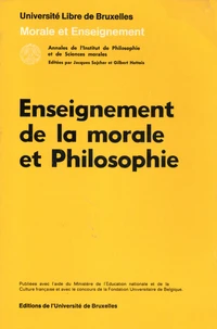 Enseignement de la morale et philosophie