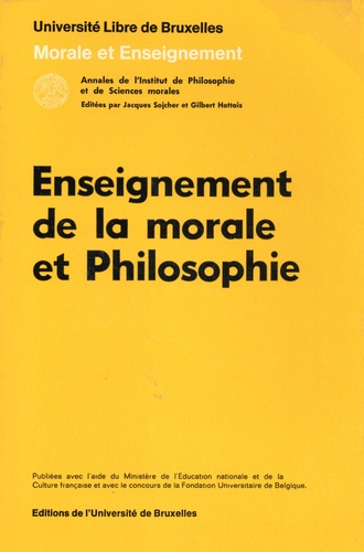 Jacques Sojcher - Enseignement de la morale et philosophie.