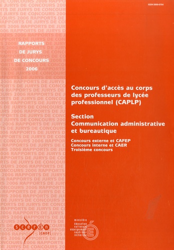 Jacques Thierry et Chantal Chavin-Gazalier - CAPLP communication administrative et bureautique.
