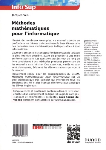 Méthodes mathématiques pour l'informatique. Cours et exercices corrigés 5e édition