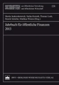 Jahrbuch für öffentliche Finanzen 2013