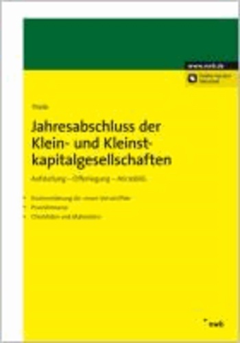 Jahresabschluss der Klein- und Kleinstkapitalgesellschaften - Aufstellung - Offenlegung - MicroBilG. Kommentierung der neuen Vorschriften, Praxishinweise, Checklisten und Materialien.