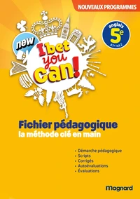 Anglais 5e New I Bet You Can!