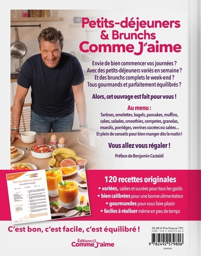 Petits-déjeuners et Brunchs Comme J'aime. Oui au plaisir, Non aux kilos!