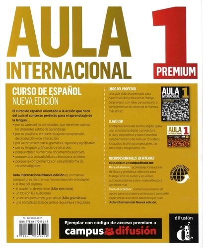 Aula internacional 1 A1. Libro del alumno  Edition 2018 -  avec 1 CD audio MP3