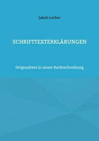 Schrifttexterklärungen