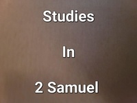  James Dobbs - Stidies In 2 Samuel.