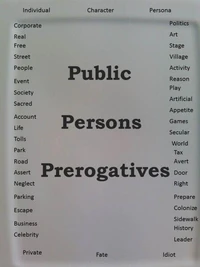 Public Persons Prerogatives