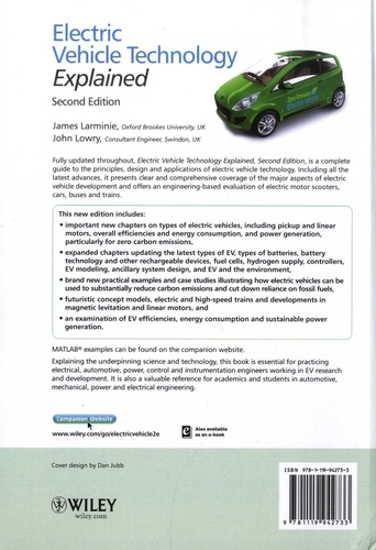 Electric Vehicle Technology Explained 2nd edition