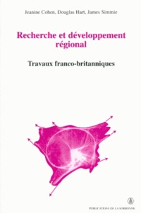 James Simmie et  Collectif - Recherche Et Developpement Regional. Travaux Franco-Britanniques.