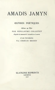 Oeuvres poétiques