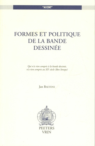 Formes et politiques de la bande dessinée